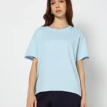 Women Regular Fit Crew-Neck Cotton T-Shirt